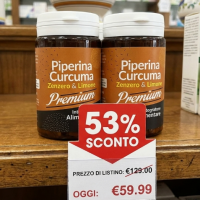 Piperina e Curcuma Zenzero e Limone Premium