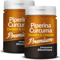 Piperina e Curcuma Zenzero e Limone Premium