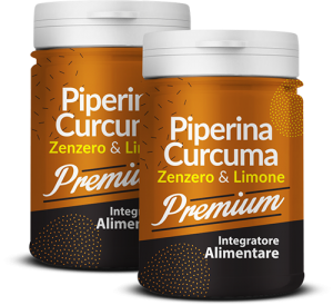 Piperina e Curcuma Zenzero e Limone Premium